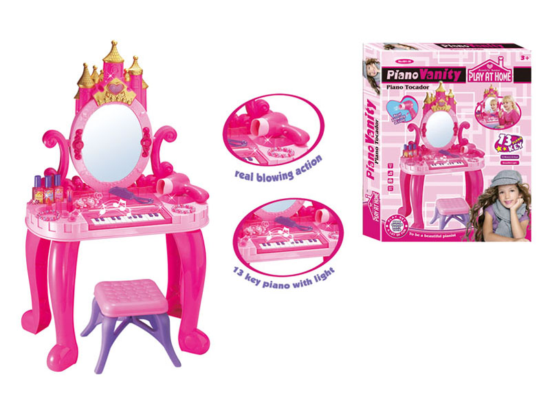 Piano Vanity With Light And Music