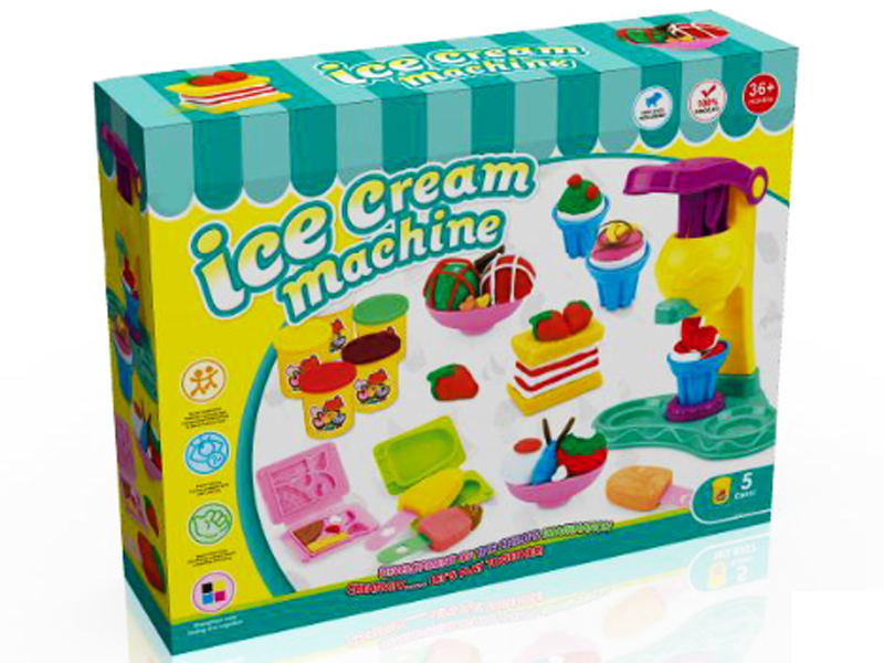 Double Color Ice Cream Play Dough Toy