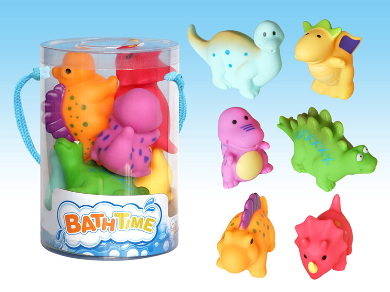 6 PCS Dinosaur Bath Toys