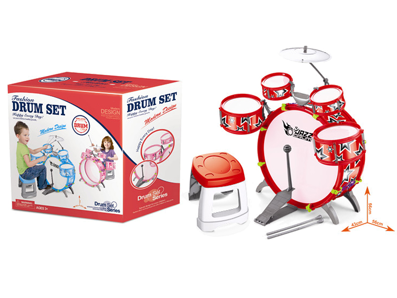 40CM Set Red Jazz Drum