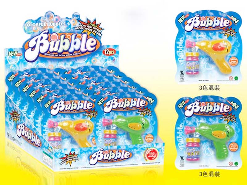 3 Colors Bubble Gun 12 PCS