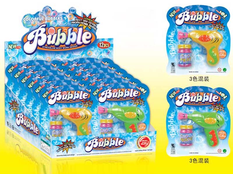 3 Colors Bubble Gun 12 PCS