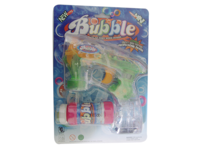 Transparent With Light And Sound Bubble Gun