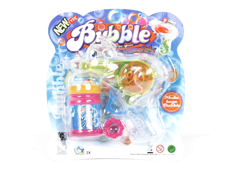 Transparent Cattle  Bubble Gun With Light