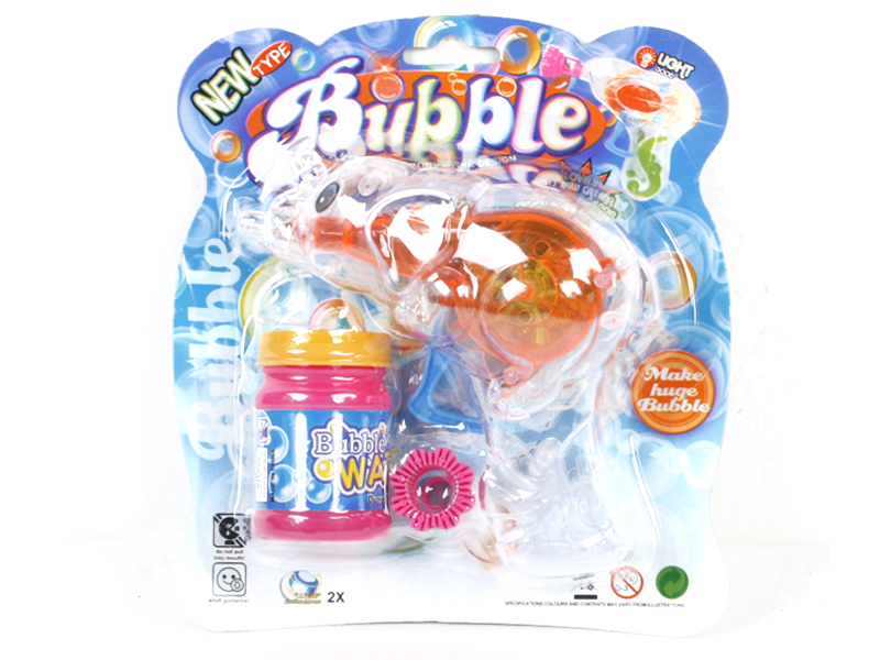 Transparent Eleplant Bubble Gun With Light