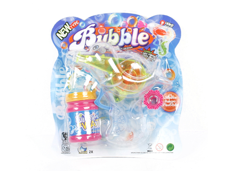 Transparent Dolphin  Bubble Gun  With Light