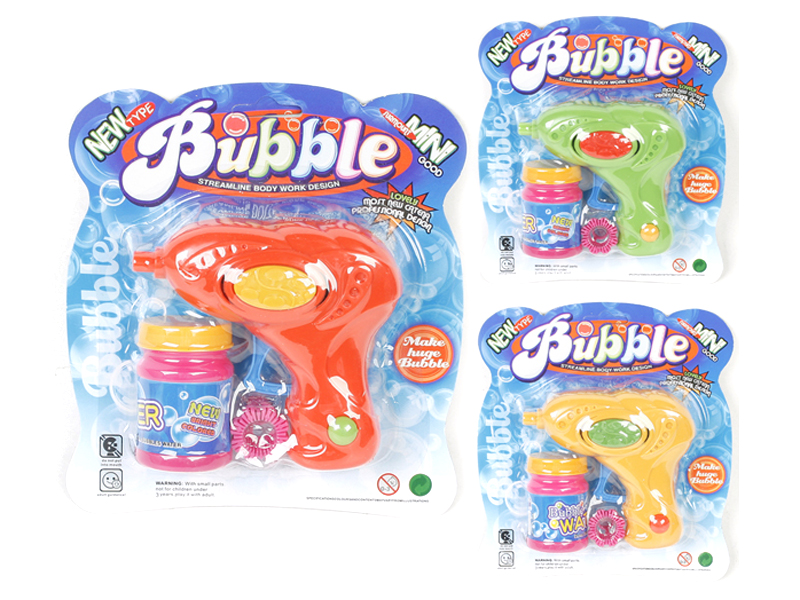 Non-transparent Friction Bubble Gun