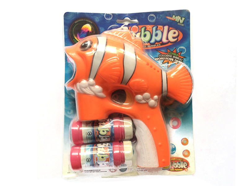 Fully Automatic Non-transparent  Fish Bubble Gun With Light t