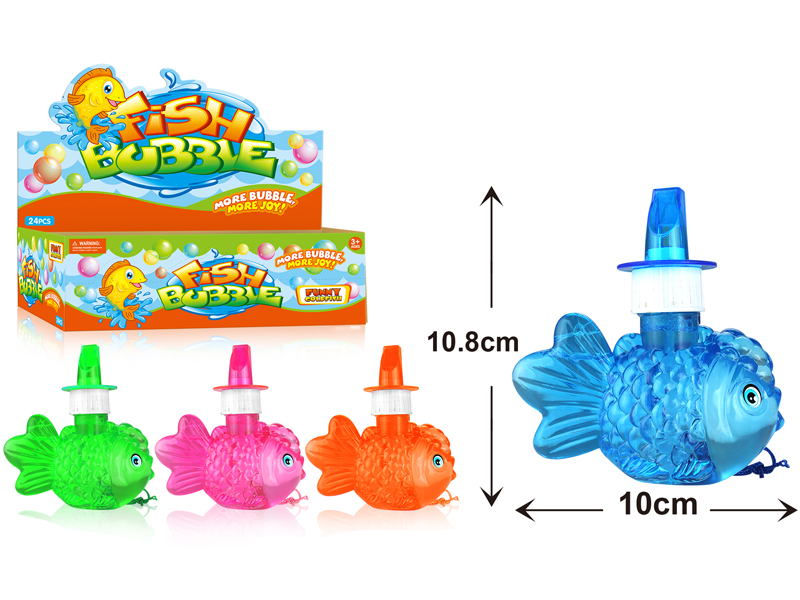 24PCS Carp  Bubble Toys  with Whistle   4 Colors