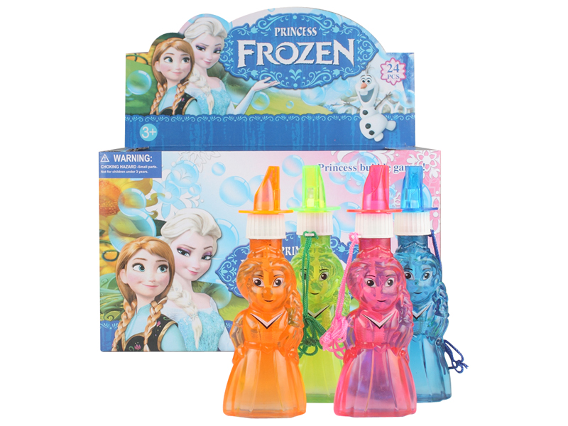 24PCS Frozen  Bubble Toys  with Whistle   4 Colors