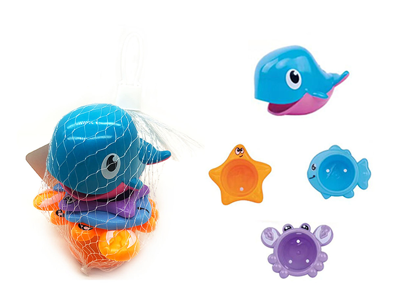 Bathing Folding Cup Combination  4pcs