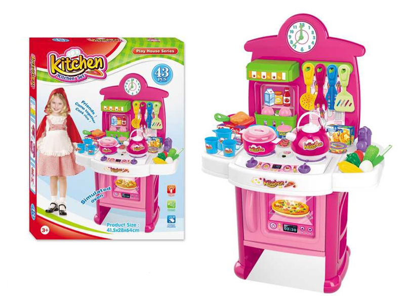 Tableware Set With Light And Music 43 PCS