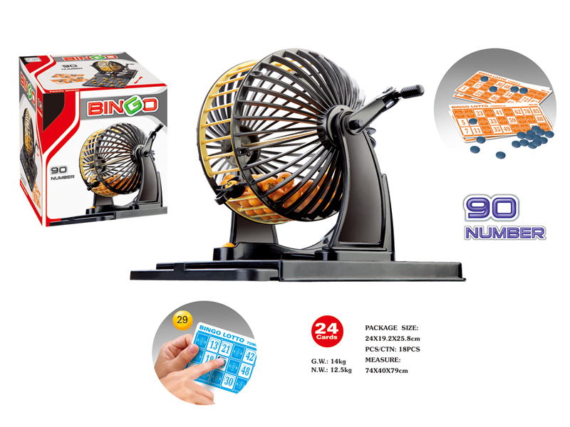 Bingo Game Set(Bingo Lotto 90 Number, 24 Cards)