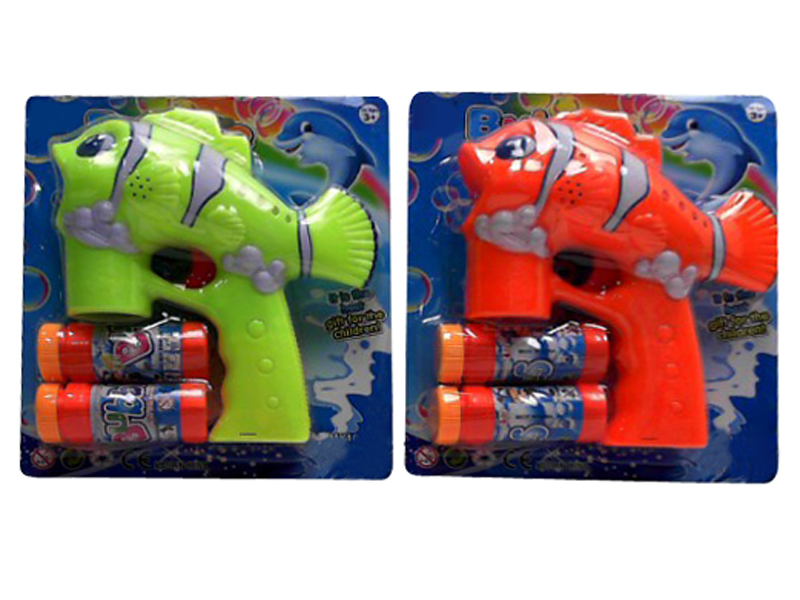 Non-transparent Clownfish  Bubble Gun with light music (2 water)