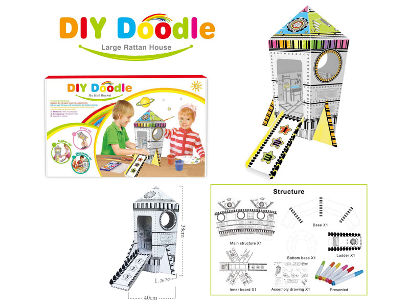 Rocket  House DIY Doodle