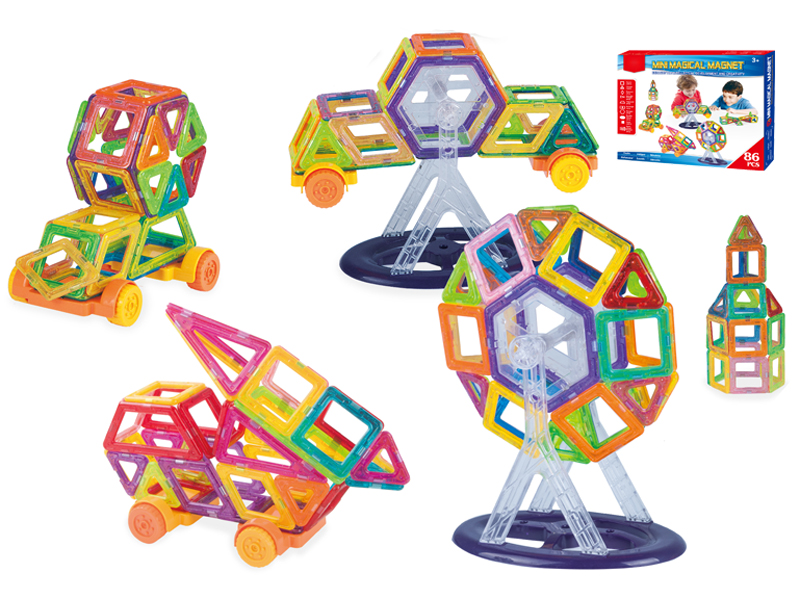 86PCS Magnetism Building Blocks