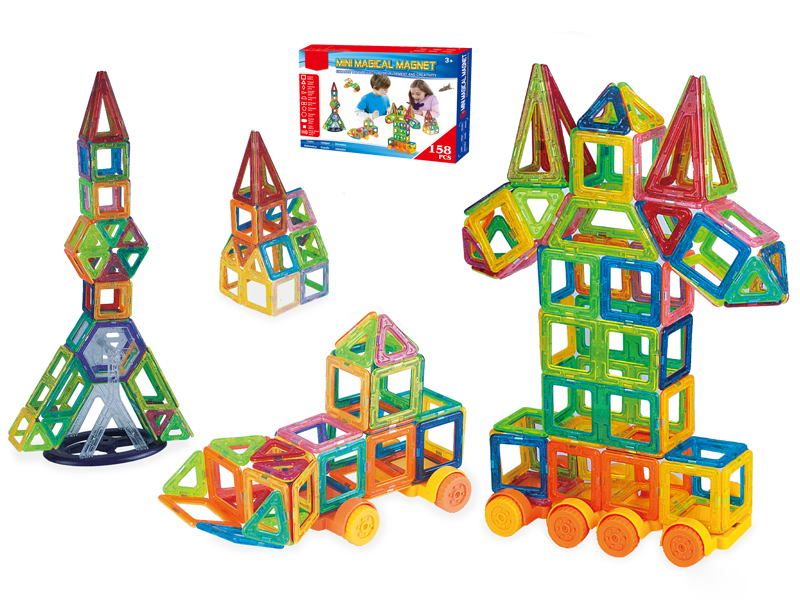 158PCS Magnetism Building Blocks