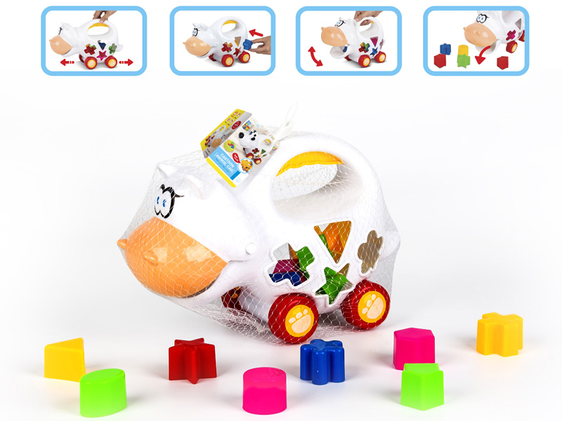 Cow Intelligent Building Blocks Car