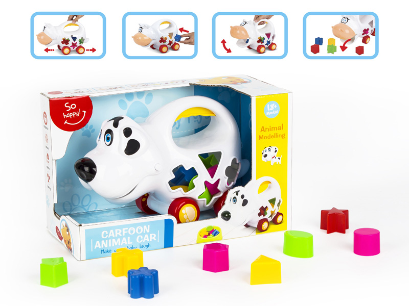 Dog Intelligent Building Blocks Car