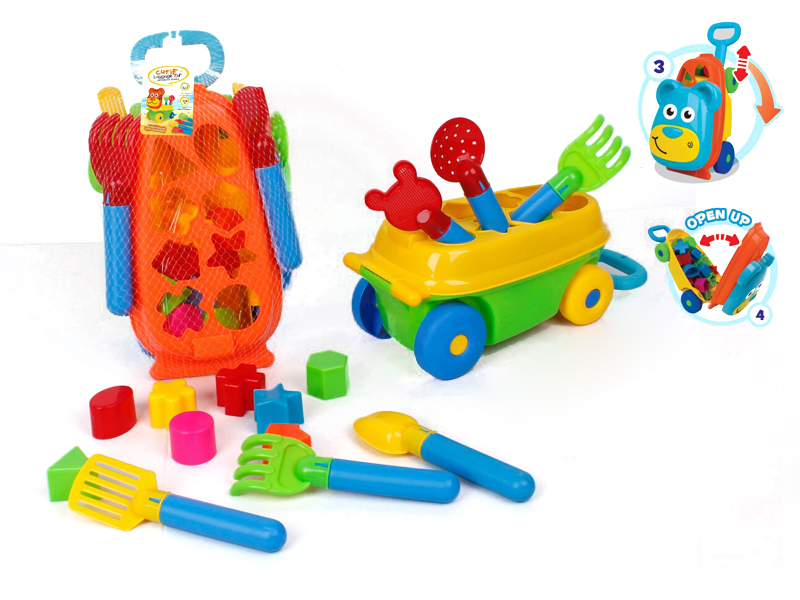 Building Car With Beach Tools