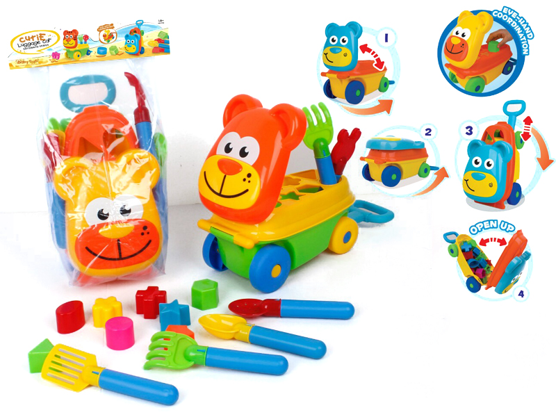 Monkey Building Car With Beach Tools