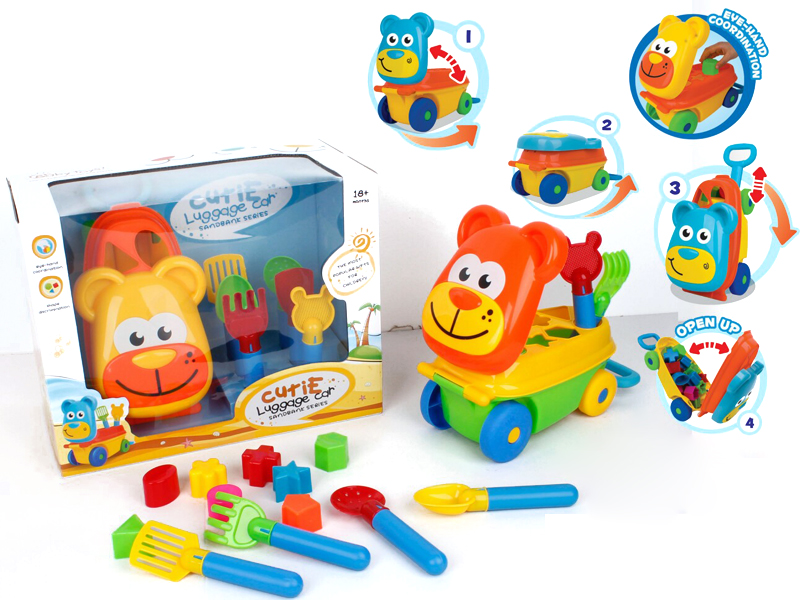 Monkey Building Car With Beach Tools