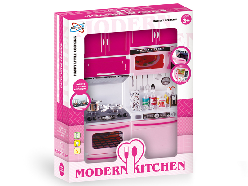 Pink Non-transparent Kitchen Toys