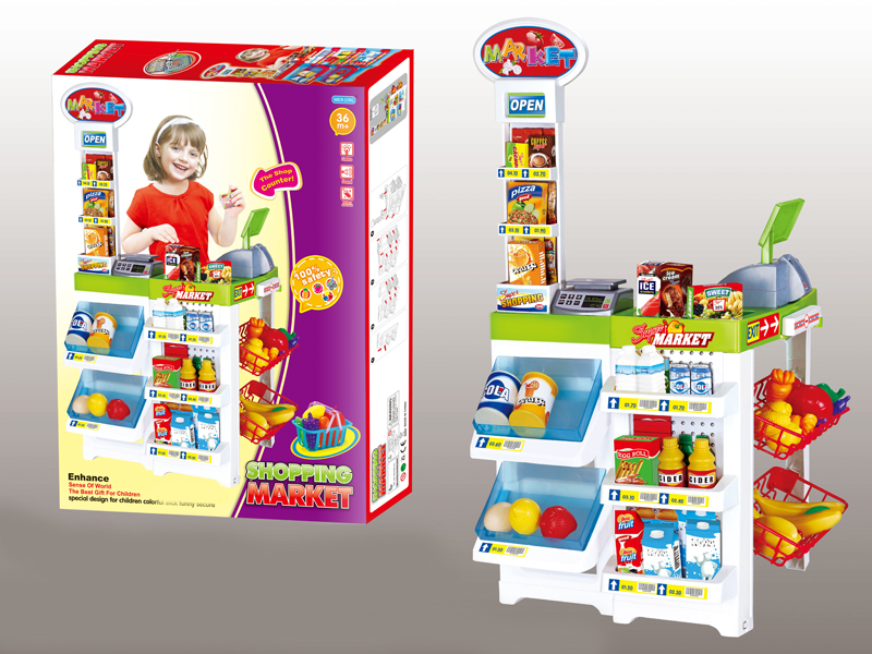 White Mini Supermarket Set (English)