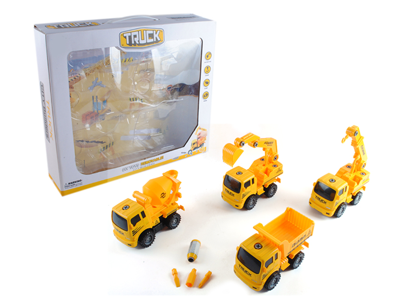 4IN1 Friction Simulated Engineering Truck