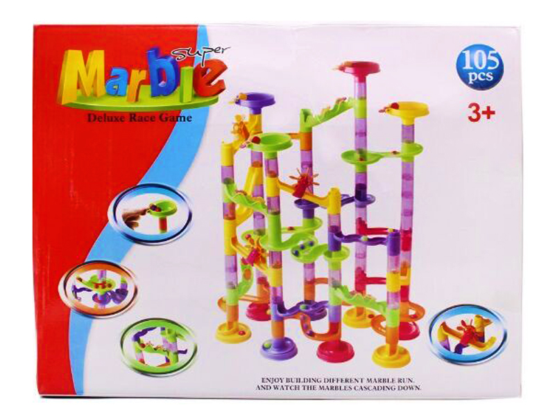 105PCS Marble Track Building Blocks