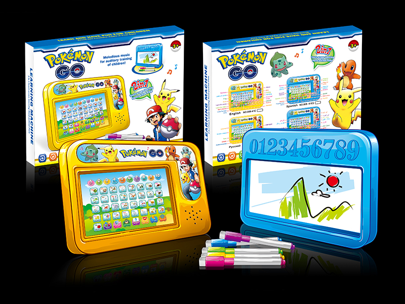 Pokemon English 2 In 1 Functional Learning Painting Board With Sound