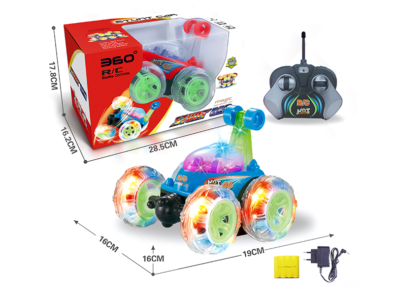R/C Stunt Car With Flash 360° Rotating,Light And Music