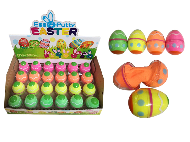 24PCS Easter Egg Play Dough