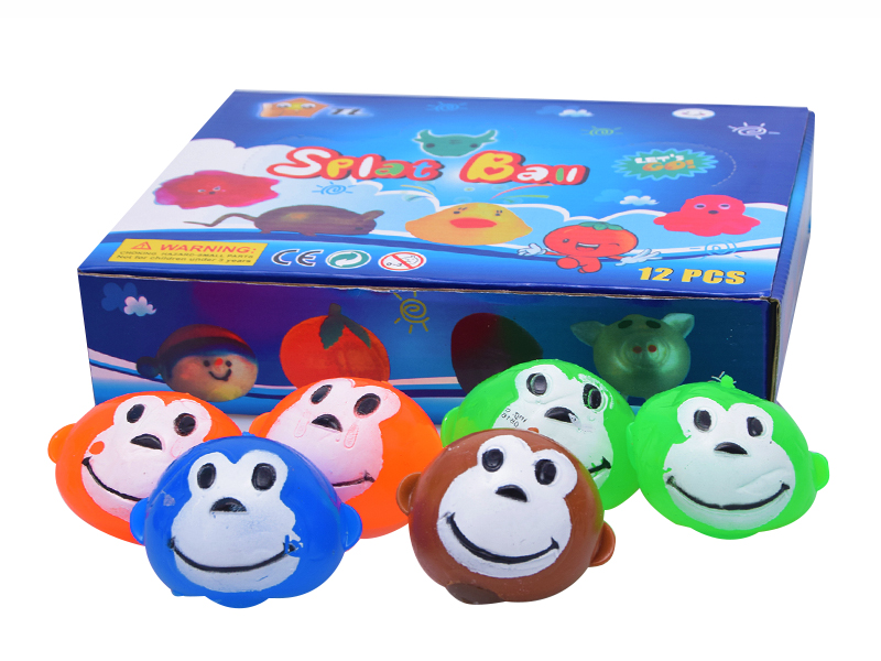12PCS Monkey Vent Ball Toy