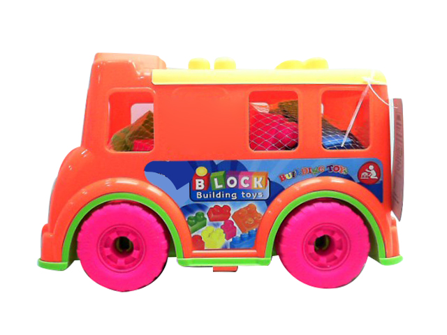 50PCS Cartoon Building Blocks Car