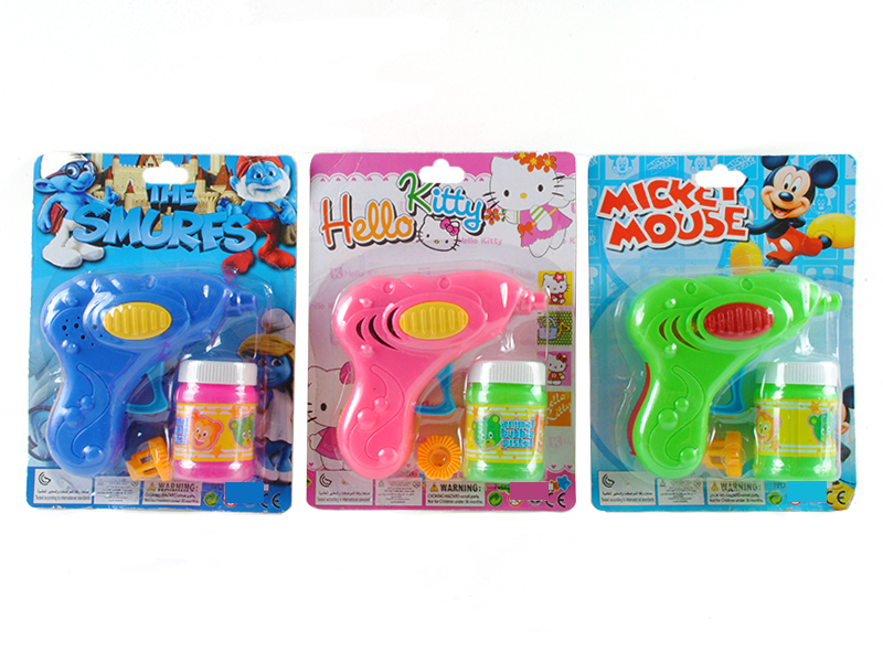 Non-transparent Friction Bubble Gun
