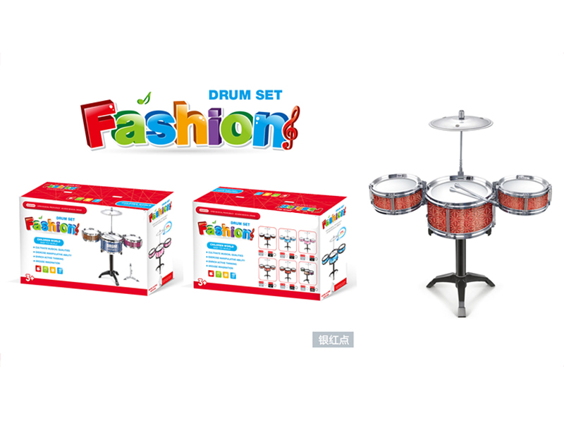 Electroplating Jazz Drum(silver red spot)