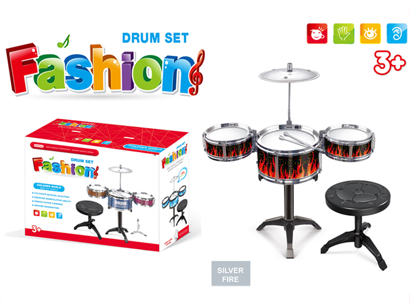 Electroplating Jazz Drum(silver fire)
