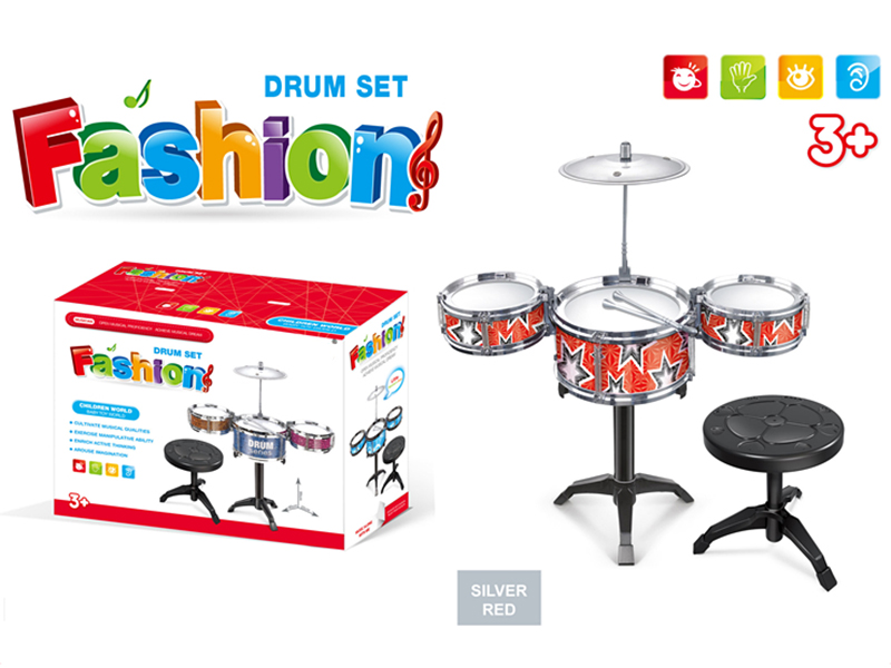 Electroplating Jazz Drum(silver red)