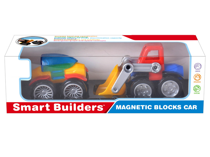 Magnetism DIY Blocks Car
