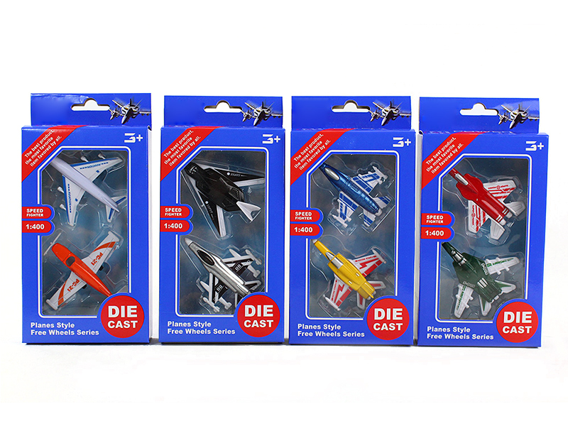 2PCS Slide  Metal Plane (4 ITEMS MIXED)