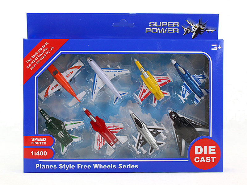 8PCS Slide  Metal Plane