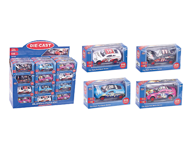 24PCS 1：55 Ironhide Racing(4 ITEMS MIXED)
