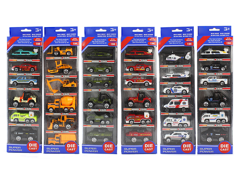 6只1：64 Alloy Car(6 items mixed)