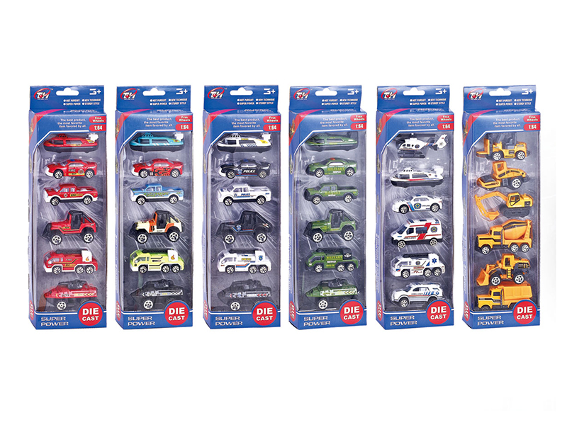 6只1：64 Alloy Car(6 items mixed)