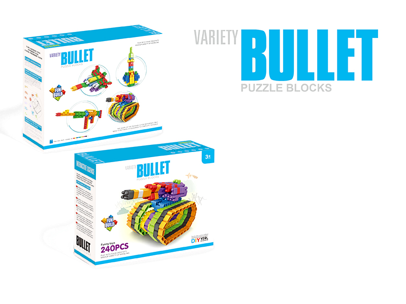 240PCS building blocks(10COLOR MIXED,English)