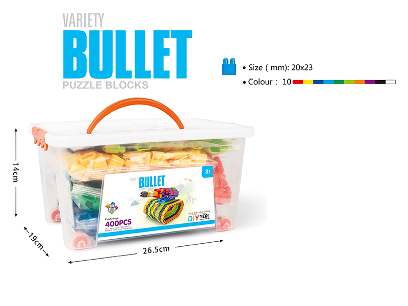 400PCS building blocks(10COLOR MIXED,English)