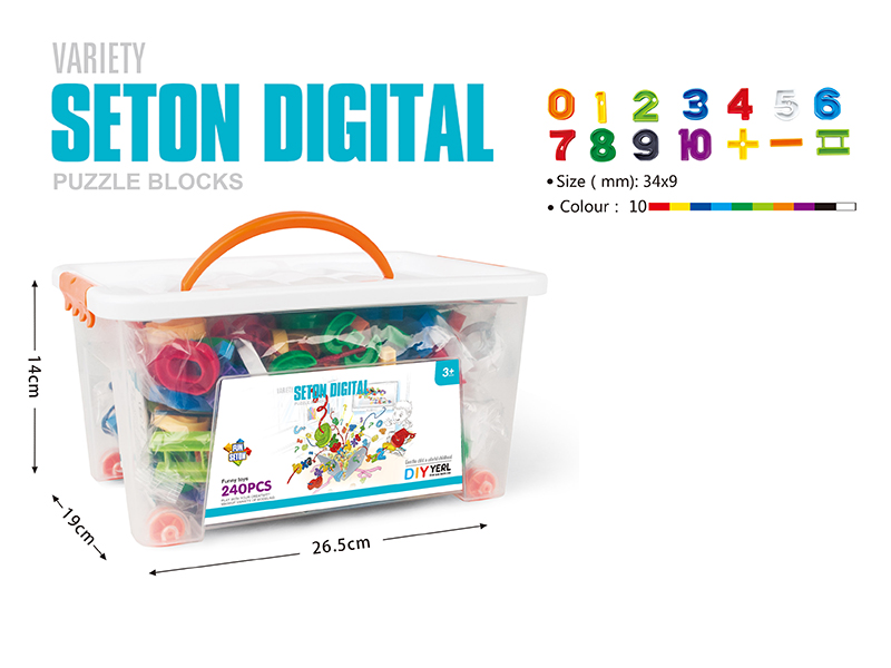 240PCS building blocks(10COLOR MIXED,English)