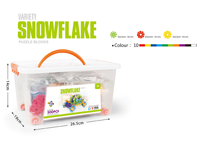 300PCS building blocks(3ITEMS 10COLOR MIXED,English)