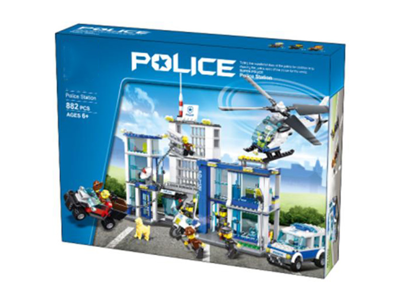 POLICE STATION building blocks (882pcs)